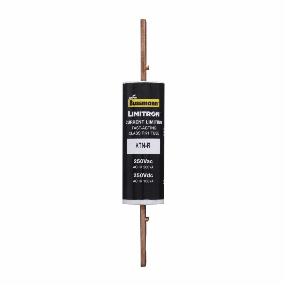 Eaton Bussmann series KTN-R fuse, LIMITRON Fast-acting fuse, Panelboards, 90 A, 1, Class RK1, Non-indicating, 100 kAIC at 250 Vdc,200 kAIC at 250 Vac, Standard, 250 V, 250 Vdc