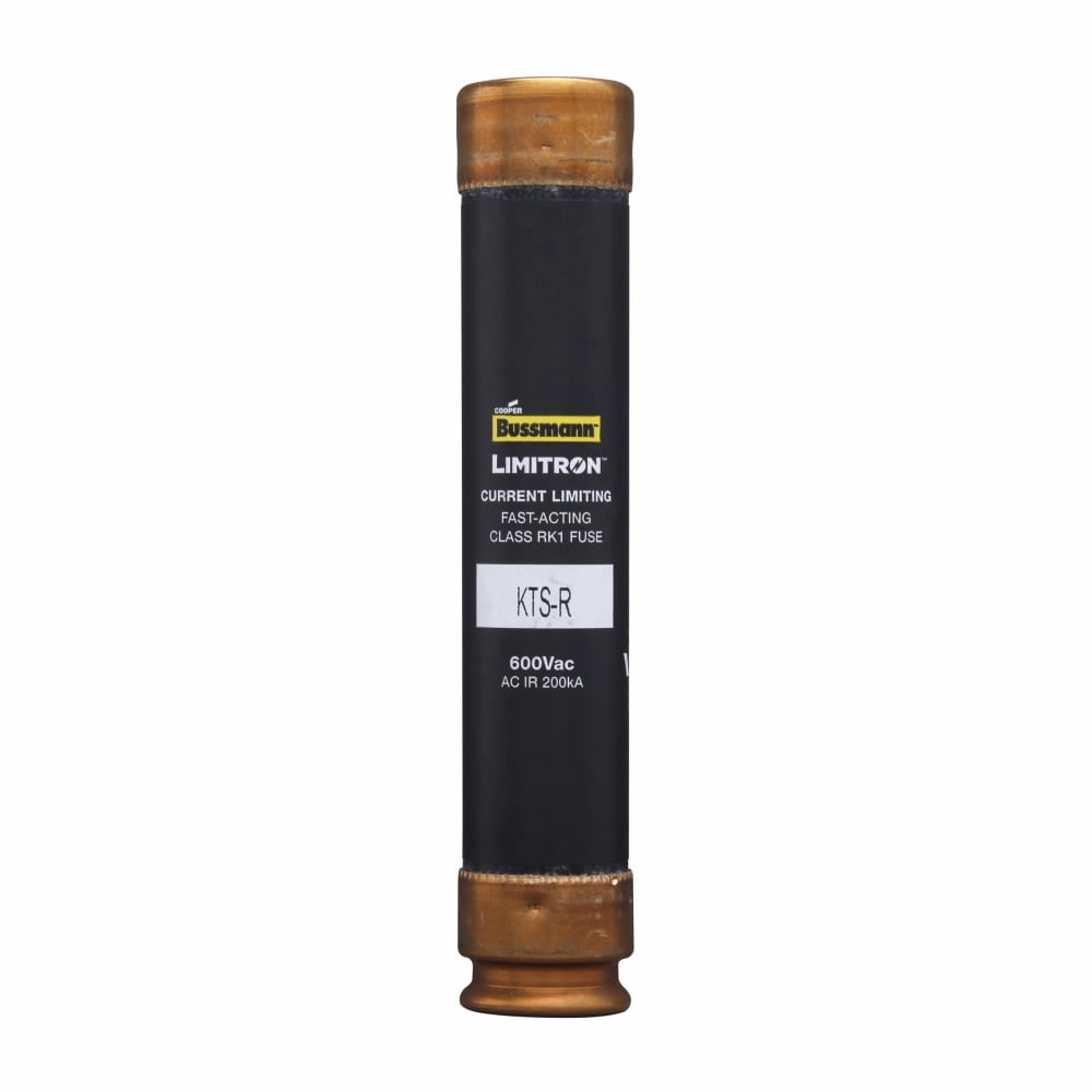 Eaton Bussmann series KTS-R fuse, LIMITRON Fast-acting fuse, 70/30 brass end cap, Panelboards, 40 A, 1, Class RK1, Non-indicating, Ferrule end x ferrule end, 200 kAIC at 600 Vac, Melamine glass tube, Standard, 600 V
