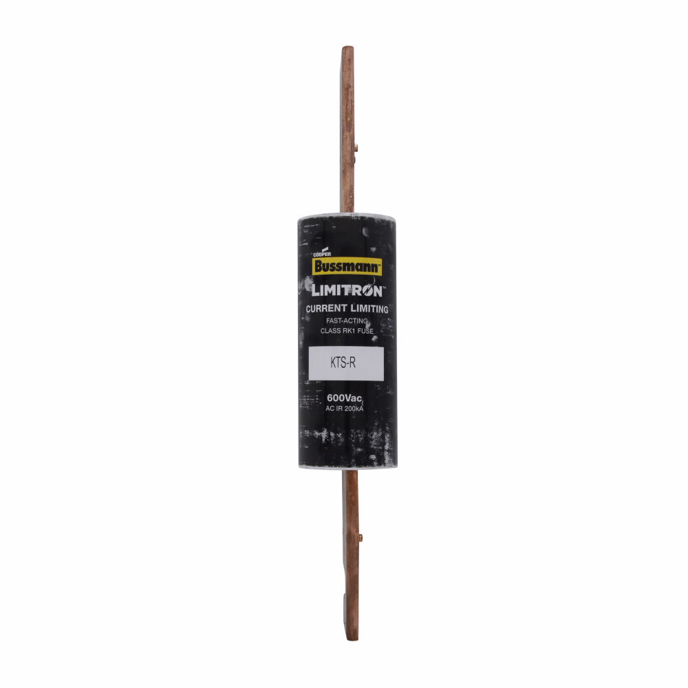 Eaton Bussmann series KTS-R fuse, LIMITRON Fast-acting fuse, 70/30 brass end cap, Panelboards, 250 A, 1, Class RK1, Non-indicating, Blade end x blade end, 200 kAIC at 600 Vac, Melamine glass tube, Standard, 600 V