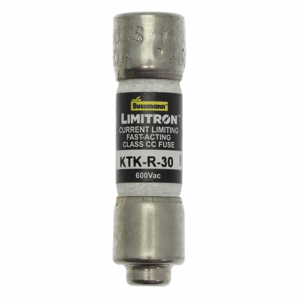 Eaton Bussmann series KTK-R fuse, LIMITRON Fast-acting fuse, Rejection style, Specialized circuits and industrial control, 0.25 A, Class CC, Non-indicating, Ferrule end x ferrule end, 200 kAIC, Melamine tube, Standard, 600 V
