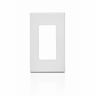 1-Gang Decora Plus Wallplate Screwless Snap-On Mount, White