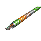 S12-2 BK WE GN MC Stat Lite, Green Interlocked Aluminum Armor with phase ID, 250' Coil, Type MCI-A - Health Care Facilities