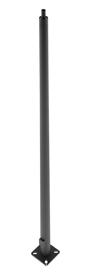 Poles Ptr7 Taped Round Pole 7 Inch 7 Gauge 25 Feet Welded Tenon