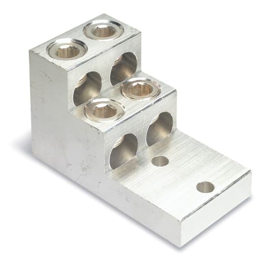 Type ASL-ALCUL Four-Conductor, Two-Hole Mount for Conductor Range Max 600 kcmil, Min 2 Str.