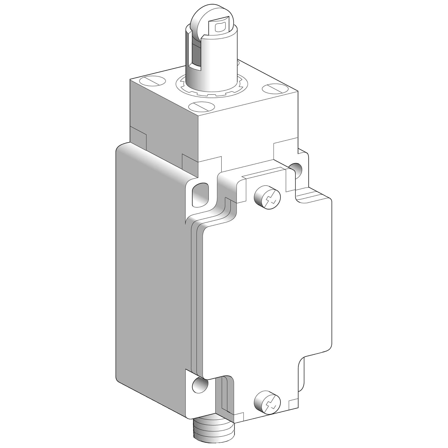 Limit switch,  XC Standard, XCKJ, steel roller plunger reinforced, 1NC+1 NO, snap, M12