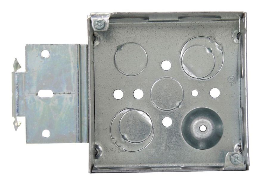 TP432REDMSB TP Welded Outlet Box, Steel, 30.3 cu-in Capacity, (13) Knockouts, 4 in H x 4 in W x 2-1/8 in D